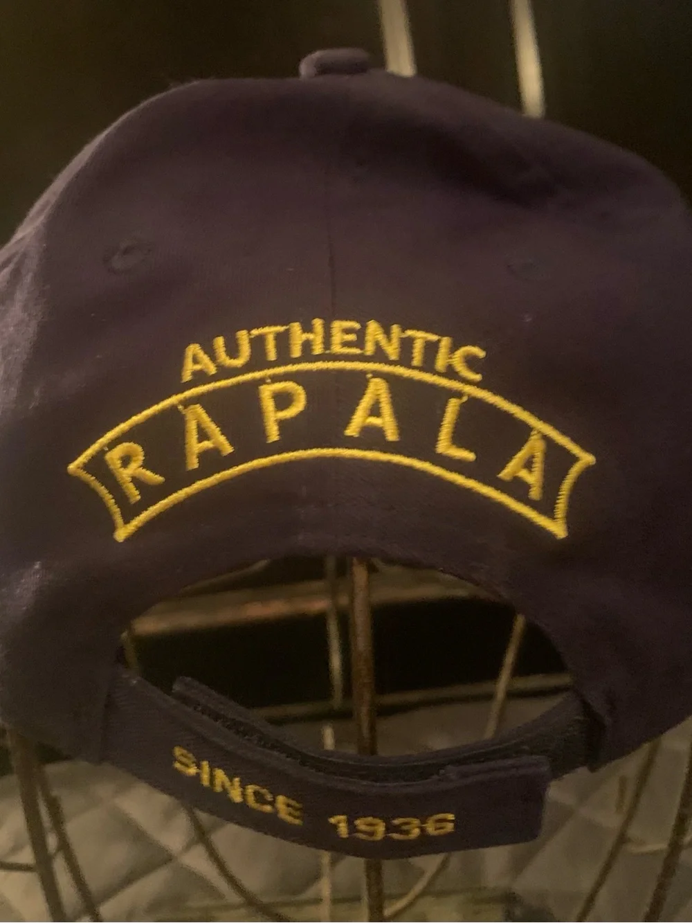 Rapala Lures Navy Baseball Cap with Yellow 'R' Patch